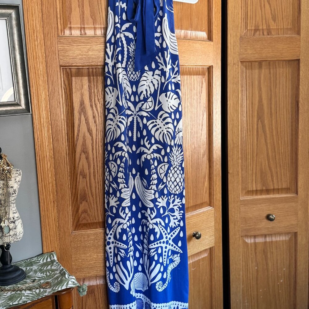 Vince Camuto Tropical Maxi dress NWOT S - Picture 2 of 5